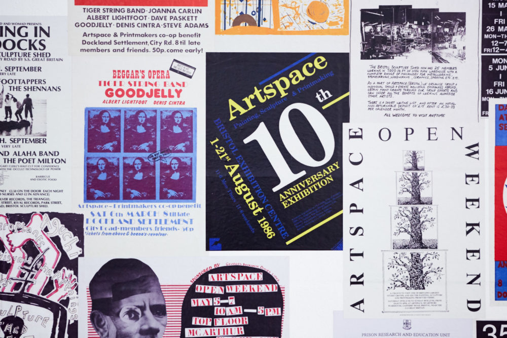 Artspace 40th anniversary display (2016) Spike Island Bristol. Photograph by Max McClure