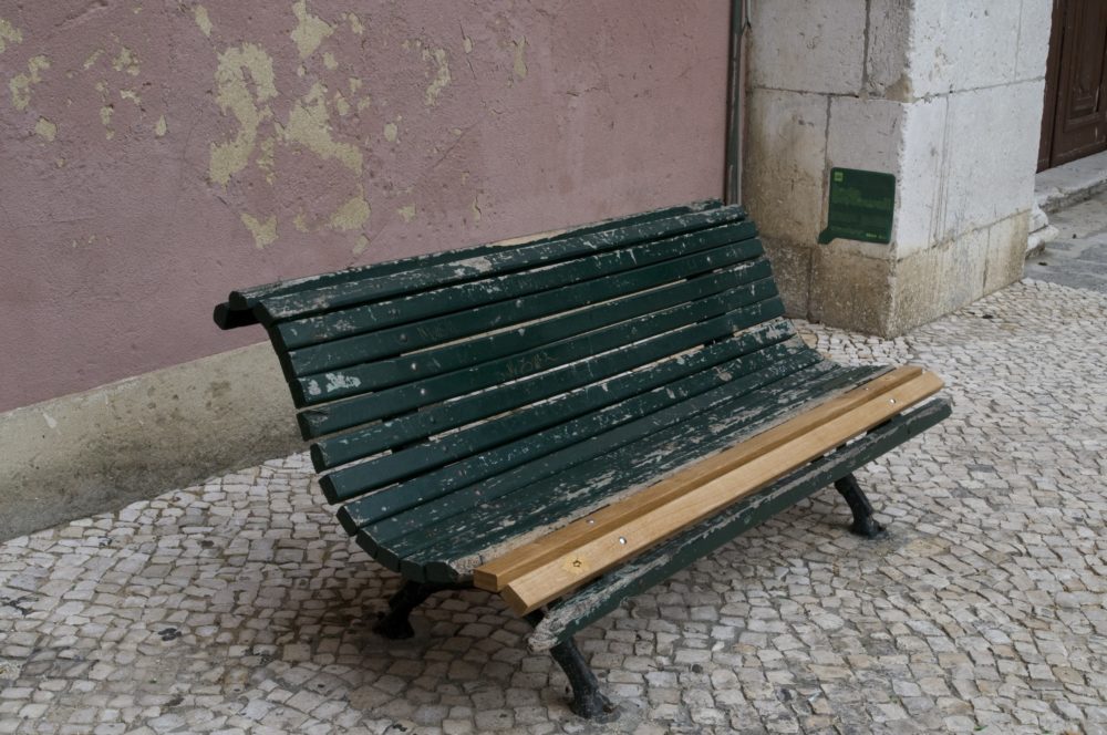 Bench Repair Project for Experimenta Biennal. Image courtesy Bridget Smith