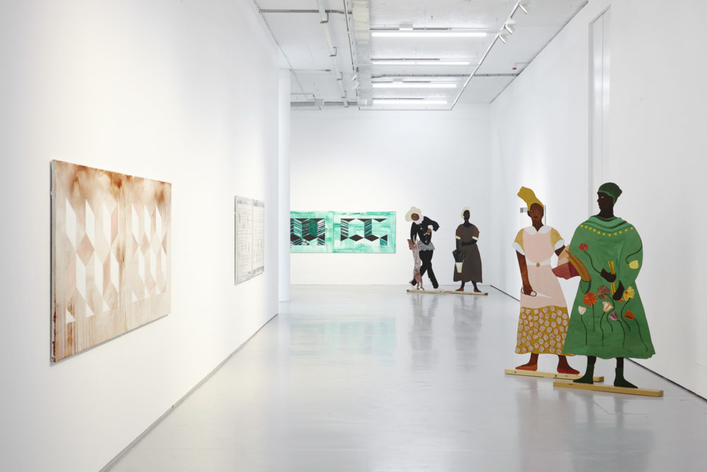 Lubaina Himid Installation view, Navigation Charts Spike Island (2017) Courtesy the artist, Hollybush Gardens. Photograph by Stuart Whipps