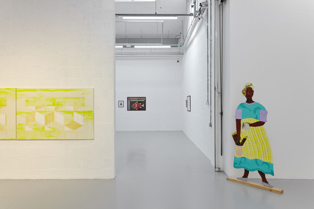 Lubaina Himid Installation view, Navigation Charts Spike Island (2017) Courtesy the artist, Hollybush Gardens. Photograph by Stuart Whipps