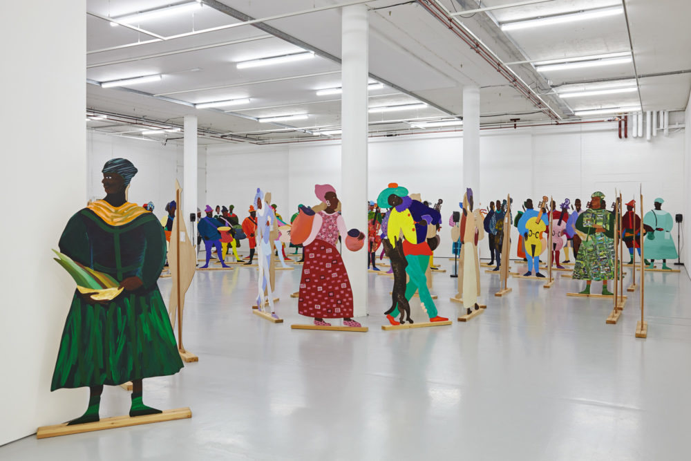 Lubaina Himid Installation view, Navigation Charts Spike Island (2017) Courtesy the artist, Hollybush Gardens. Photograph by Stuart Whipps