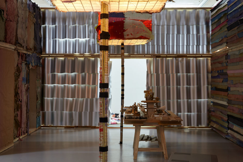 Michael Beutler, Haus Beutler (2014/16) Installation view, Pump House (2016) Spike Island. Photograph by Stuart Whipps