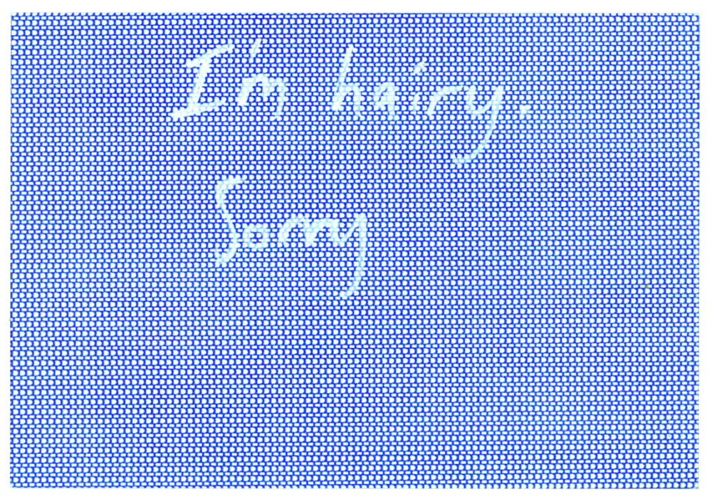 A work from The Artists' Postcard Show (2012). 