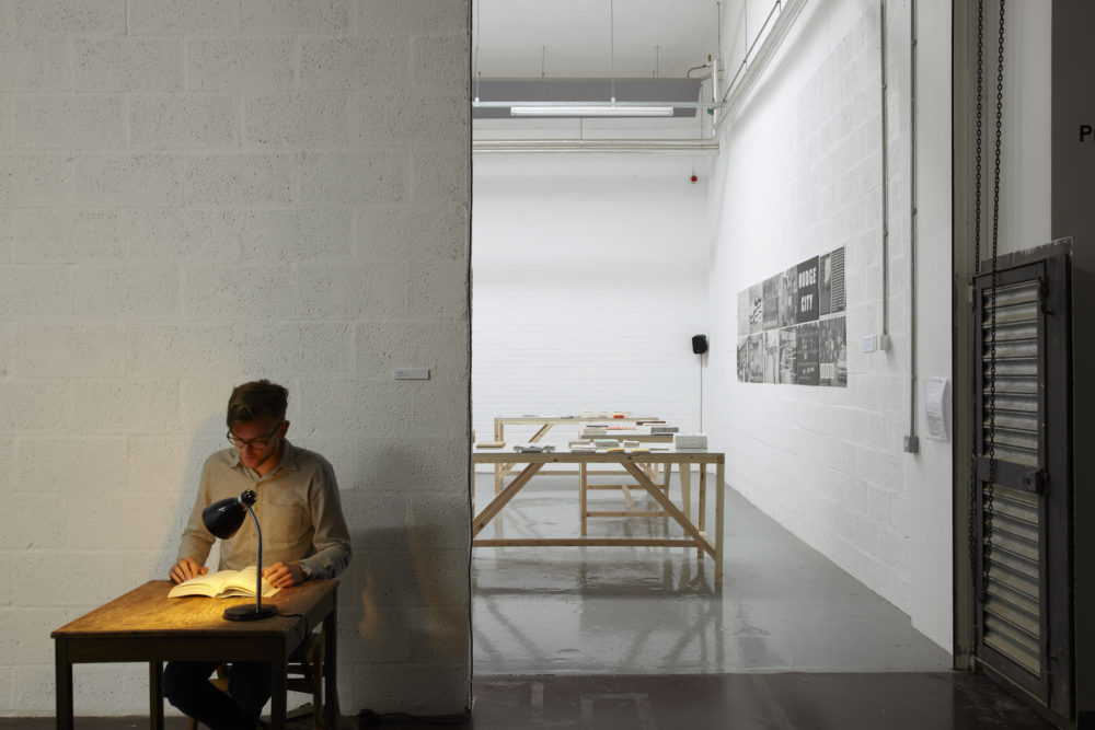 Again, a Time Machine (2011) installation view. Spike Island. Photograph by Stuart Whipps