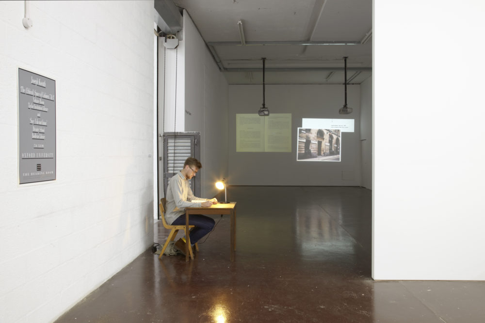 Again, a Time Machine (2011) installation view. Spike Island. Photograph by Stuart Whipps