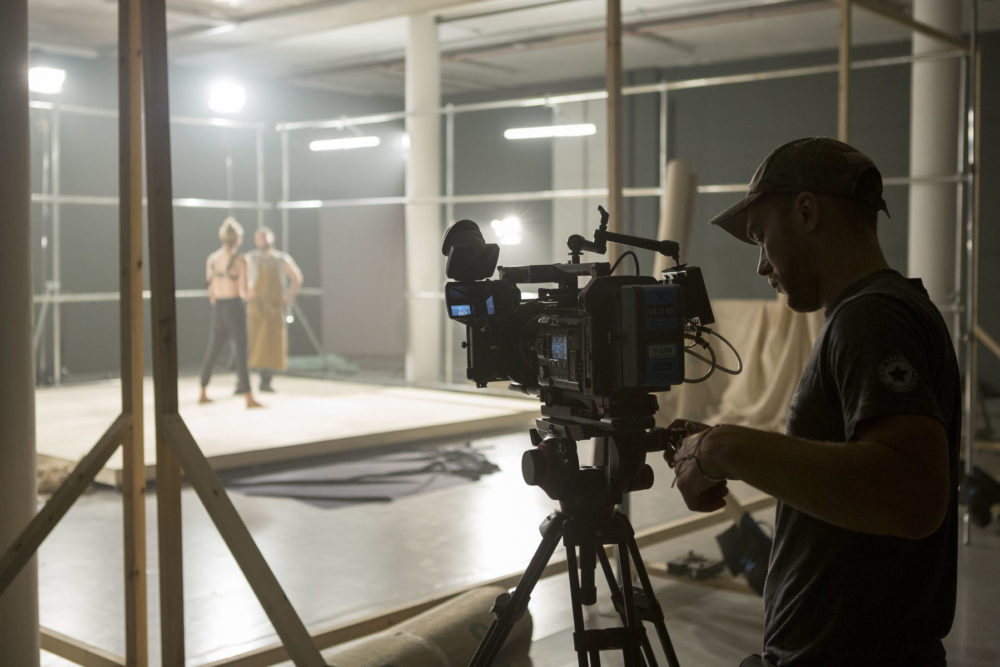 Patrick Staff, The Foundation (2015) Production still,, Spike Island. Photograph by Max McClure