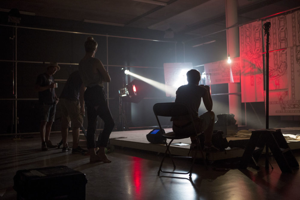 Patrick Staff, The Foundation (2015) Production still,, Spike Island. Photograph by Max McClure