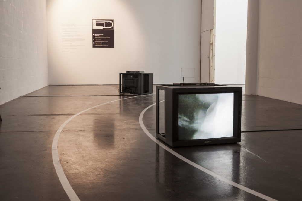 Sophie Warren and Jonathan Mosley with Can Altay, Rogue Game (2012) Spike Island, Bristol. Photograph by Max McClure