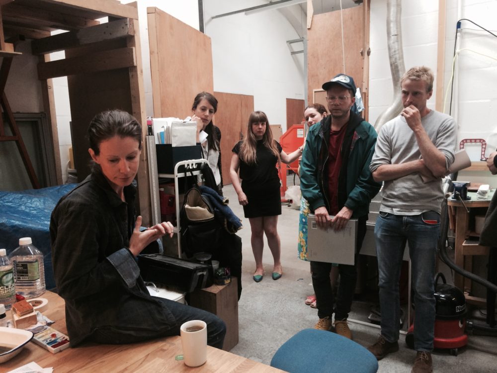 The Syllabus at Spike Island, visiting Linda Brothwell's studio