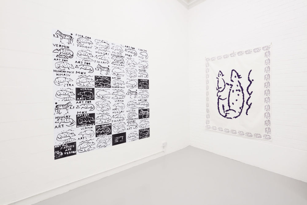 Nicholas Wright, A Chance To Look At Chicken (2019) Installation view, Spike Island, Bristol. Photograph by Max McClure