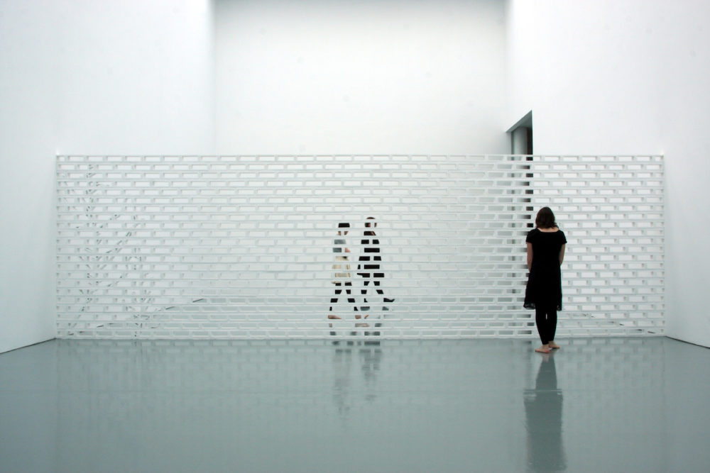 Jorge Santos, Blind Wall (2010) mixed-media, installation view. Courtesy Spike Island. Photo Stuart Bunce