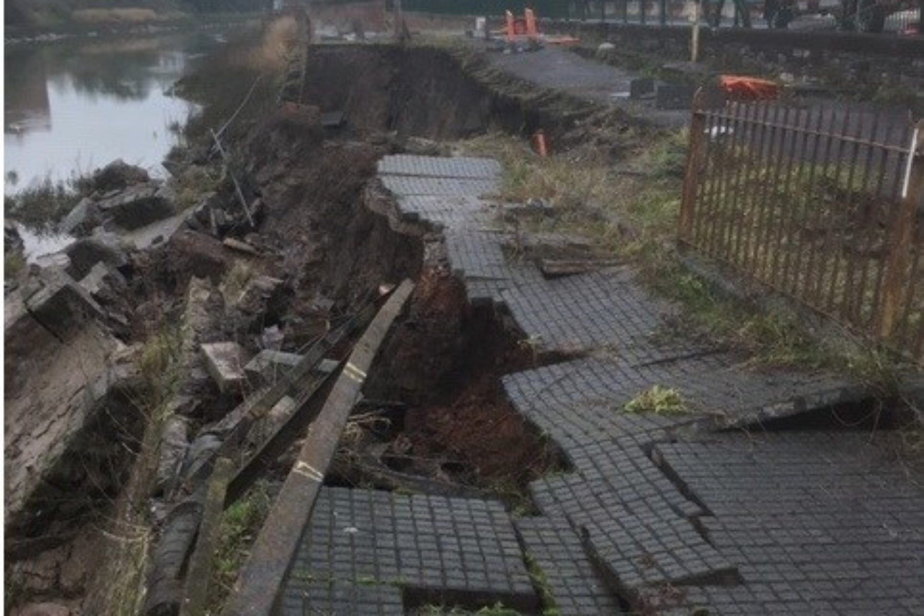 Cumberland road collapse