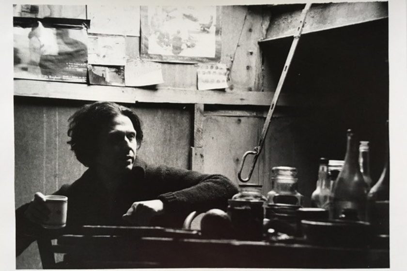 Portrait of Alvin Curran in his studio, Via Dell’Orso, 28 (Rome) (c) Adriano Mordenti (1980)