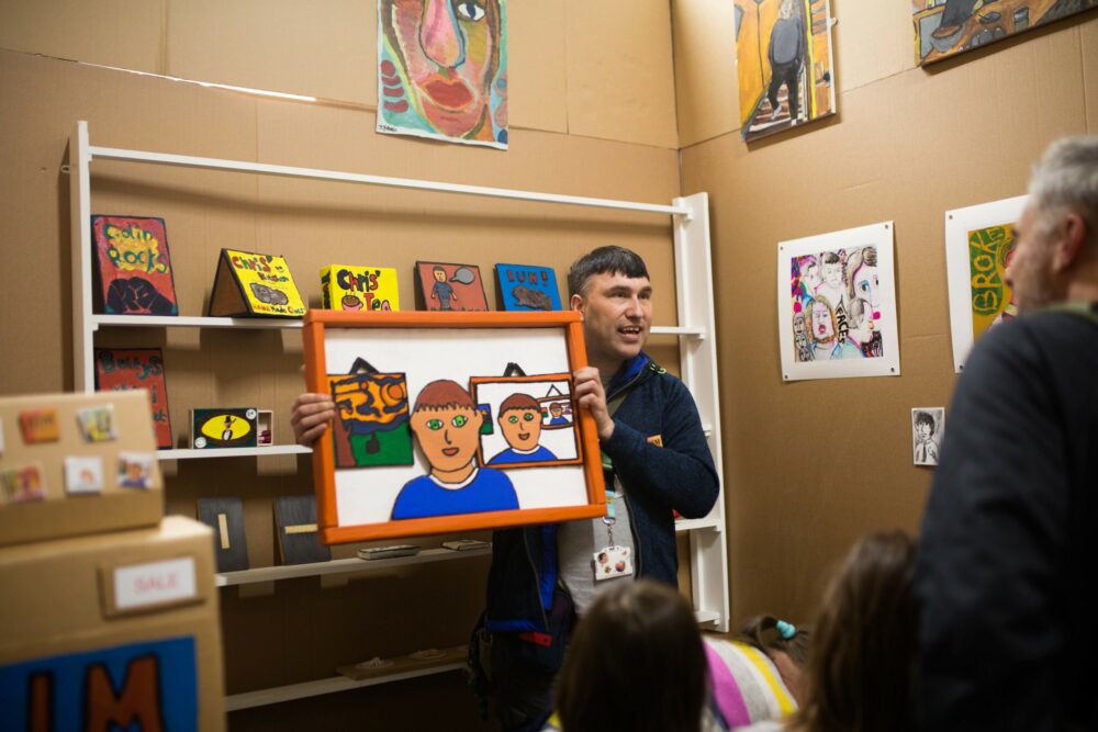 Spike Island Open Studios: Art in Motion's studio. Photograph by Lisa Whiting