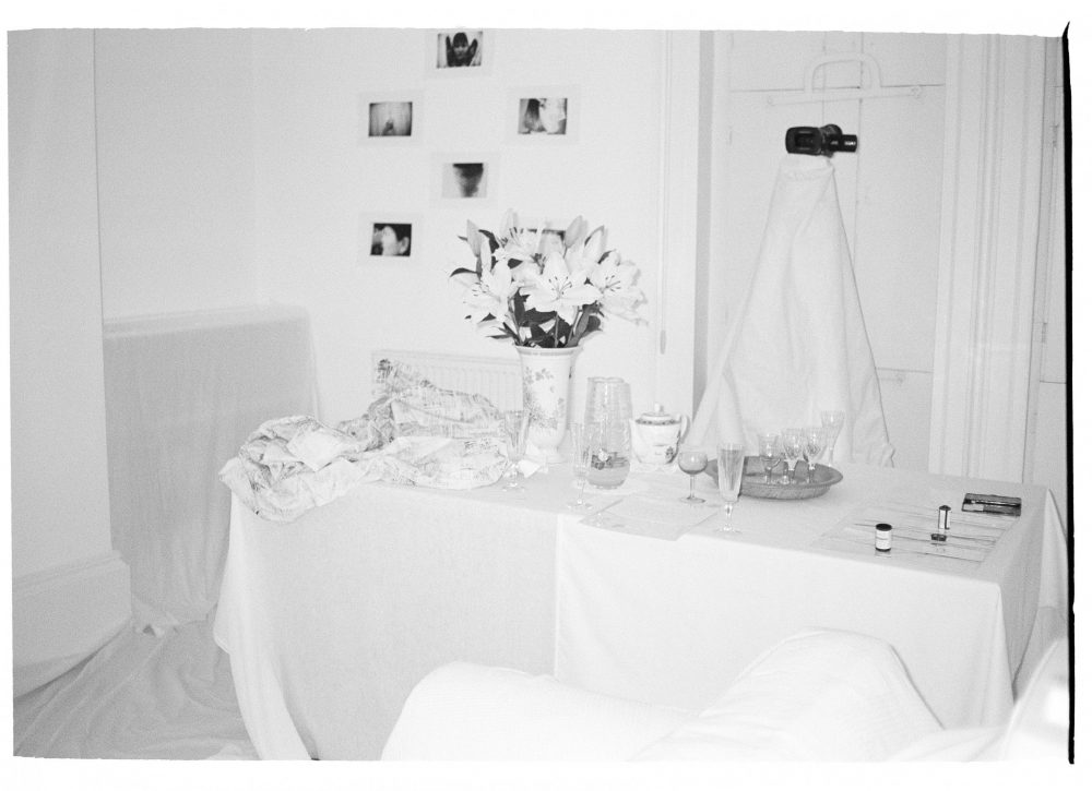 Caroline Vitzthum, Untitled (2018) site-specific installation, photographs on Japanese paper