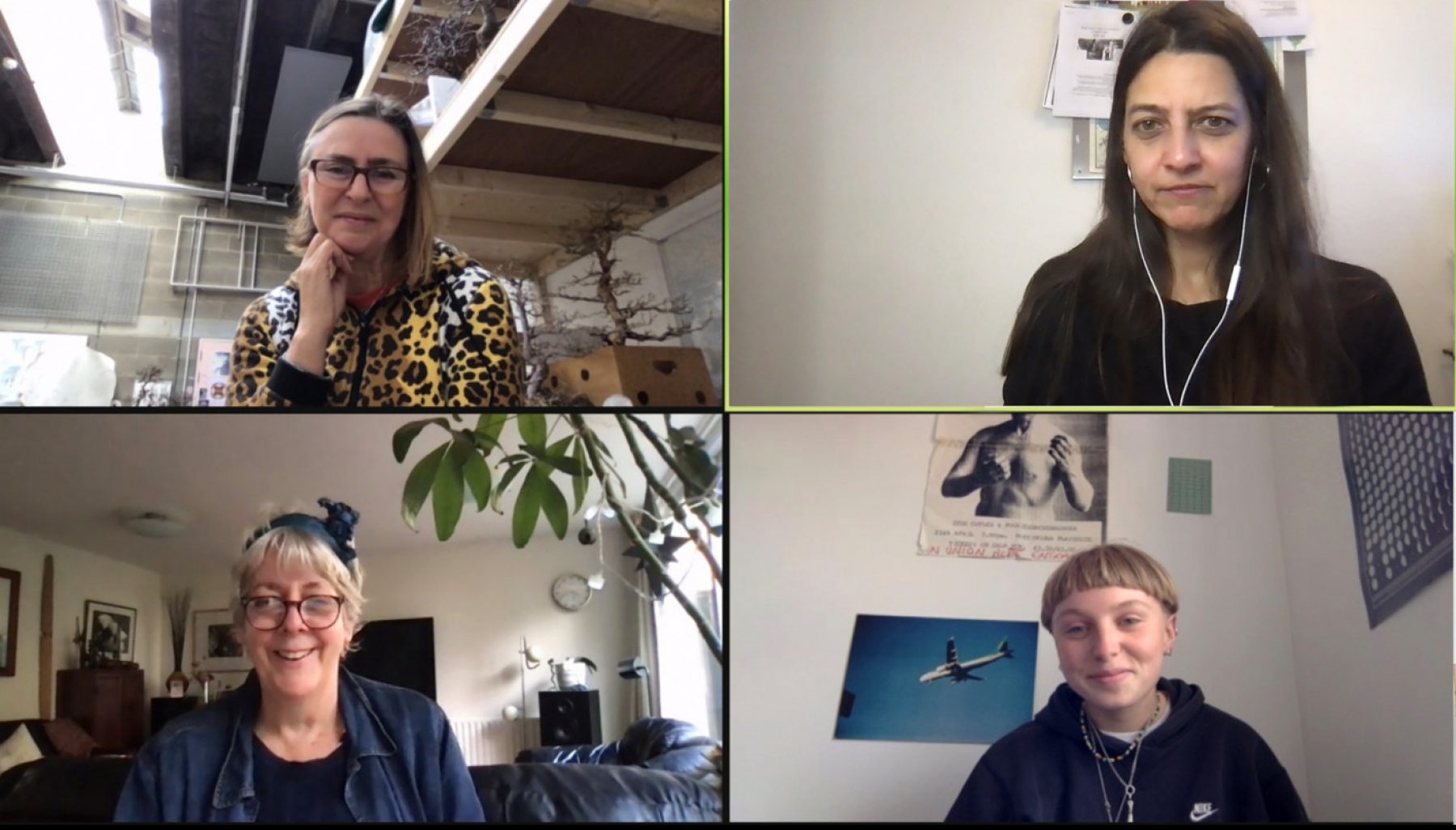 Clockwise from top left: Philippa Lawrence, Huma Mulji, Esther Hesketh, Carol Laidler