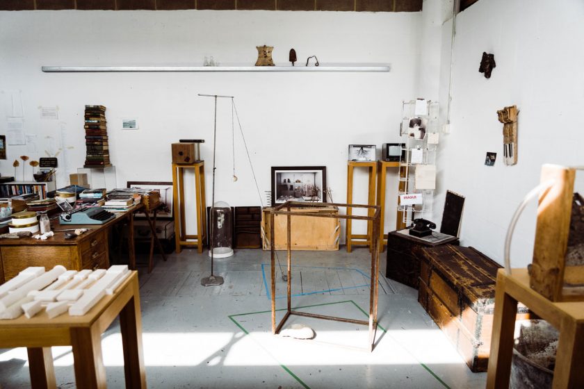 Carol Laidler's studio at Spike Island