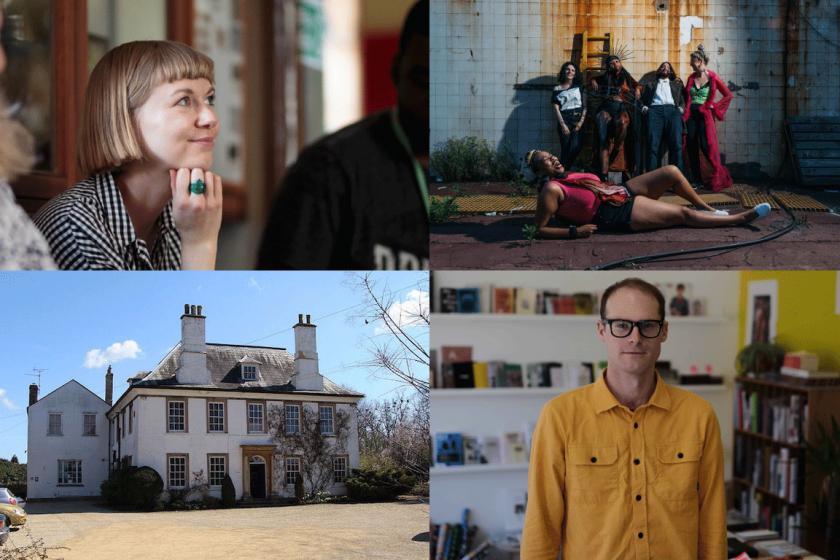 Spike Island Associates events overview in a A composite image of four photograph