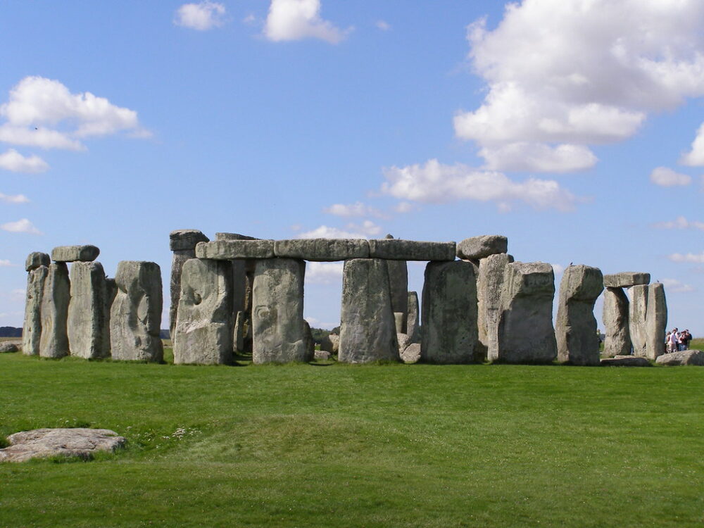 A photograph of the prehistoric monument Stonehenge