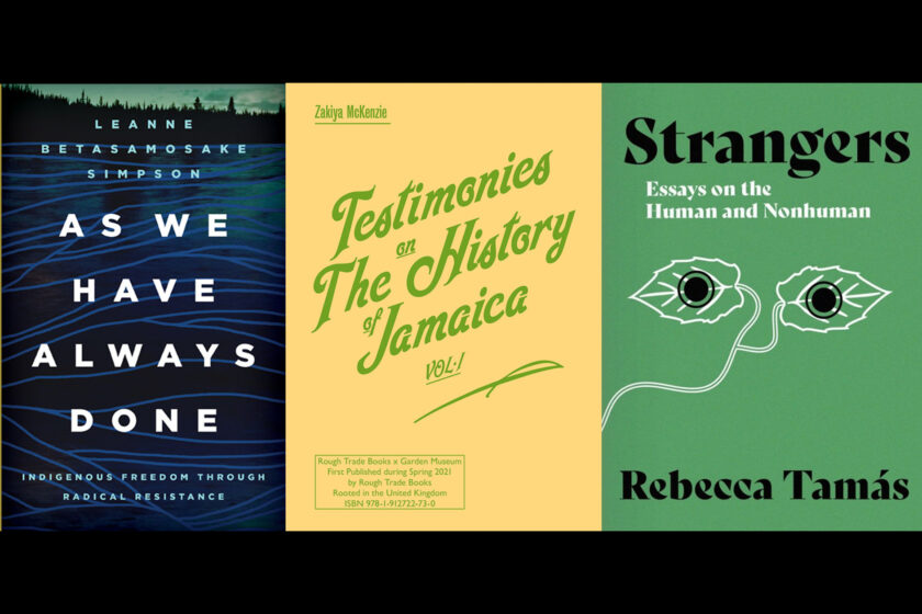 A composite image of three book covers