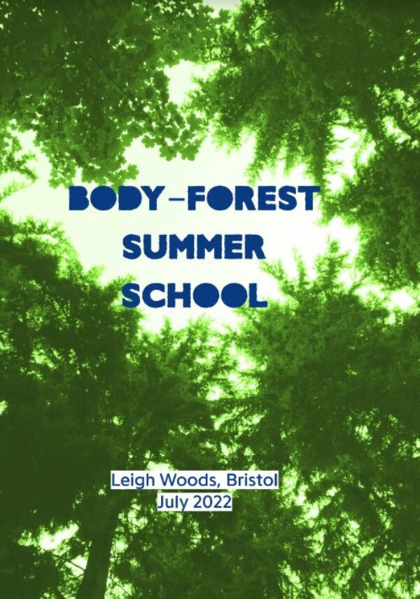 The front cover of the 'Body-Forest Summer School' zine