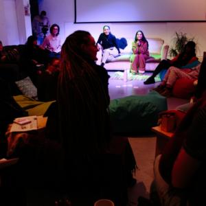 Creativity + Care event at Knowle West Media Centre, led by Roseanna Dias.